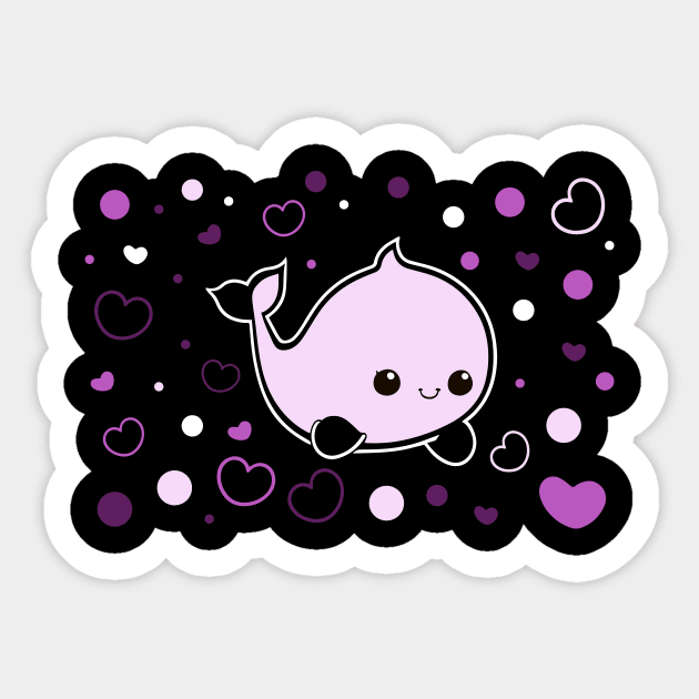 Cute baby Narwhale Sticker by YellowMadCat